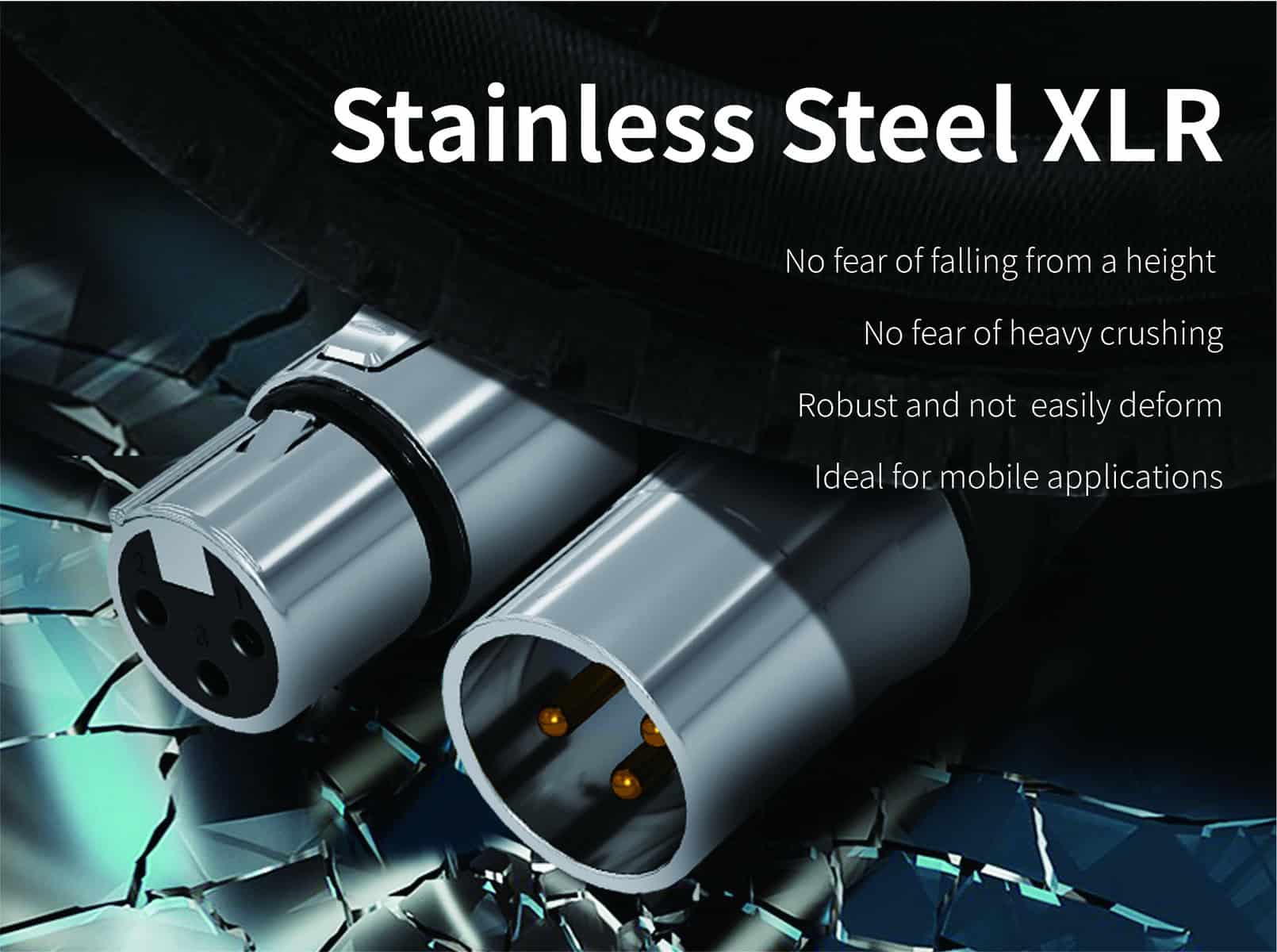 Seetronic New Stainless Steel XLR Connectors